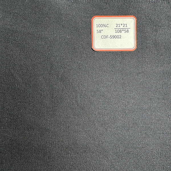 Pure Cotton Fire Proof Fabric 21*21 108*58 fr fabric 3/1 For Chemical Industry