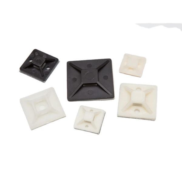 White Cable Ties Mounts Easy Installation Multi Purpose CE ROHS