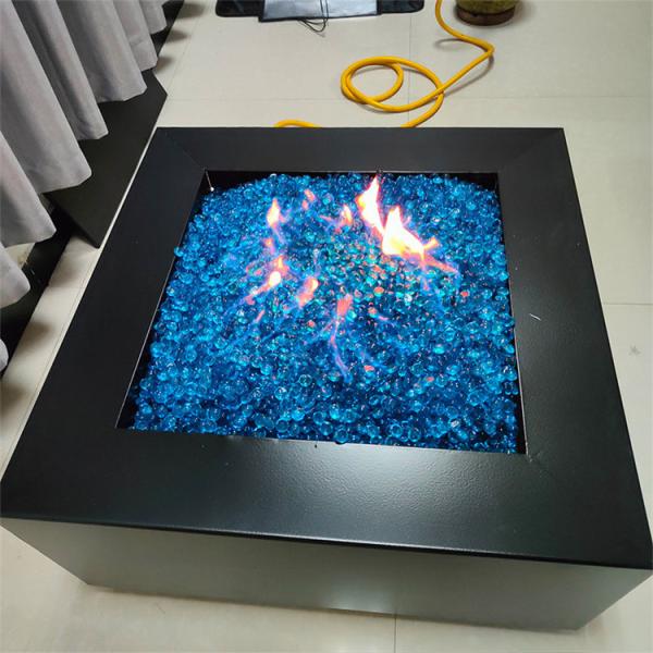 ISO9001 800*800*400mm Large Patio Garden Gas Fire Pits Burner Kit System Smokeless