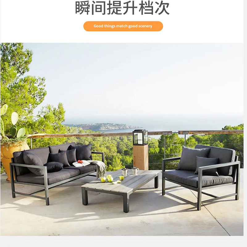 Swimming Pool Furniture Outdoor Modern Customized Garden Sofa Set Furniture L Shape
