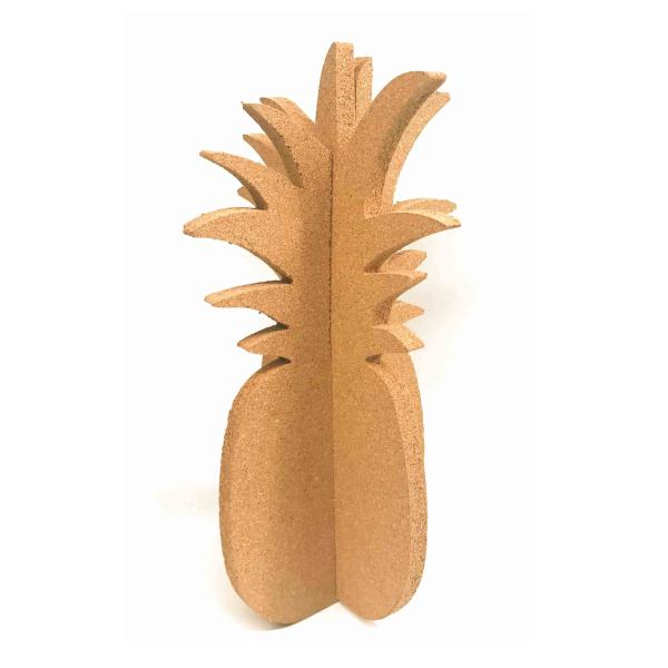 Forma decorativa do abacaxi do ODM Cork Boards Table Handicrafts 3D do OEM