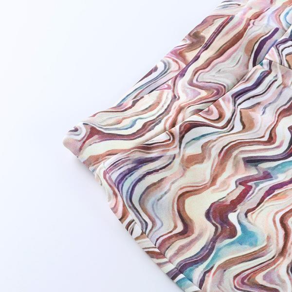 Polyester Fiber Temperament Ladies Casual Pants High Waisted Flare Pants