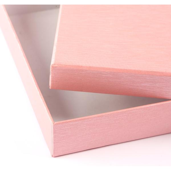 Tightly Bonded Rigid Cardboard Gift Boxes With Lid Silver Foil Stamping