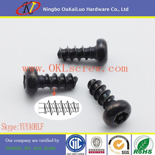 WN 1452 Black Zinc Pan Head Torx PT Screws for Thermoplastic