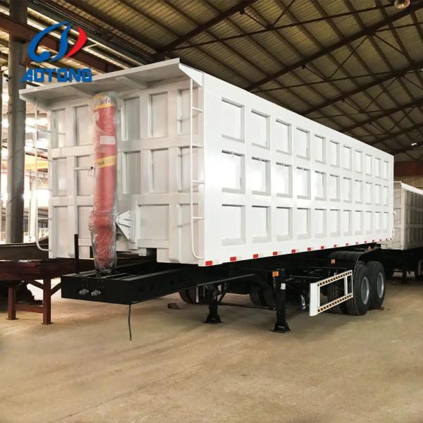 Semi-reboque/reboque de descarga de 3 eixos com carga útil máxima de 50000 kg e pneus 12R22,5