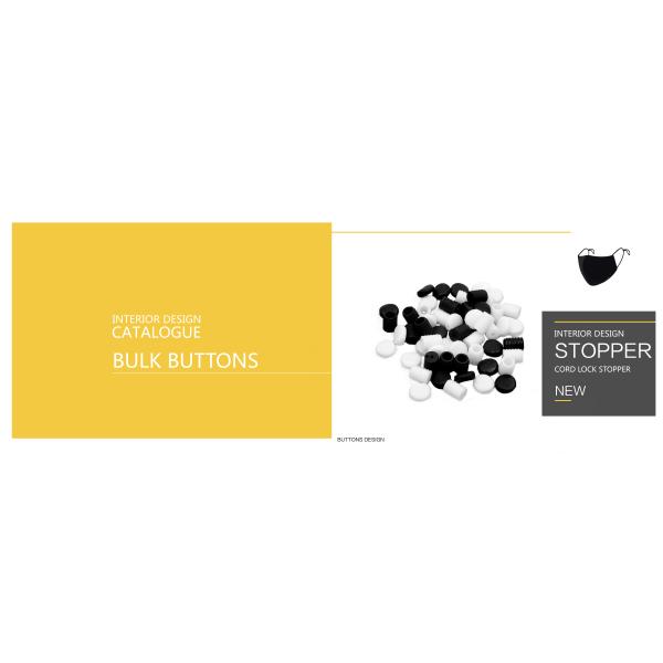 Soft PVC Spring Loaded Cord Lock Face Masks Black Color Long Life