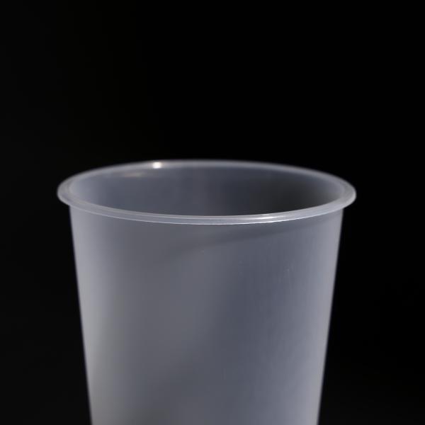 Coupe ronde à couvercle plat en plastique en PP imprimable