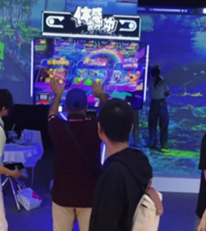65-inch HD Interactive Screen Sports Game Machine with Motion-Sensing for 2 Players