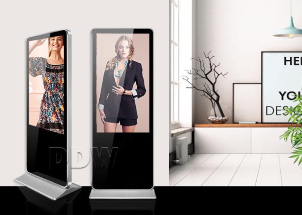 Touch Screen Lcd Advertising Player Loudspeaker TFT 1080p FHD 55 Inch 1920x1080