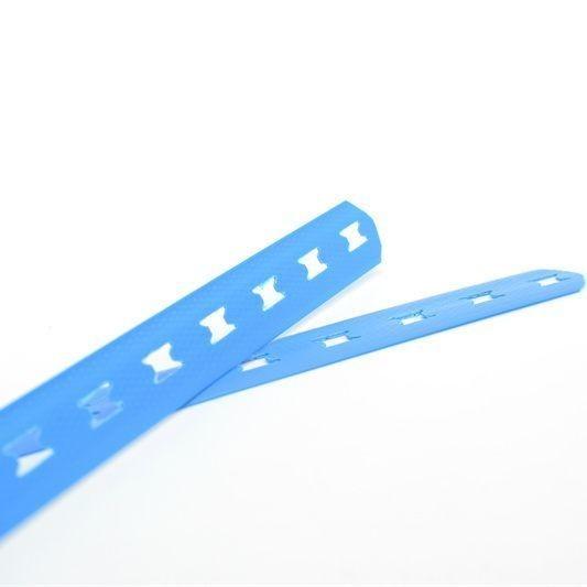 Corrosion Resistant Blue Stainless Steel Cable Ties Ball Lock Zip Ties Plastic Profiles Customized