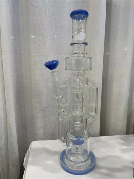 Twin Layer Filter Glass Recycler Bong Tobacco Glass Blunt Bubbler 14mm Bowl