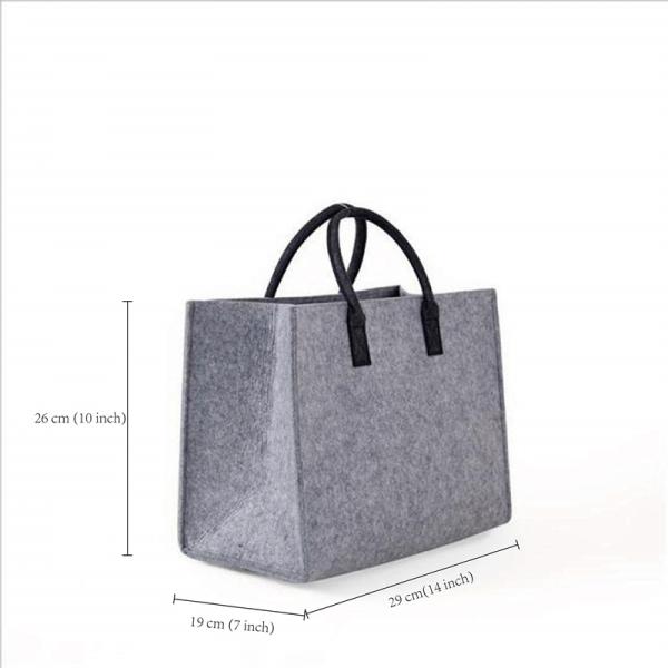 Foldable Multifunctional Felt Shopping Tote Bag 29*19*26cm
