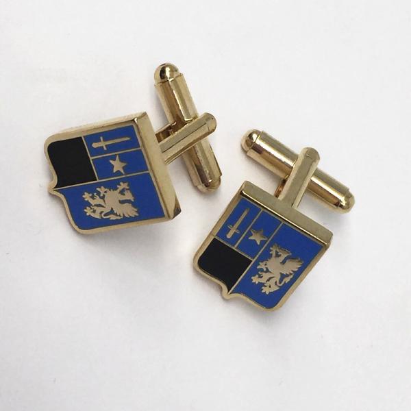 Promotional Gifts Enamel Cufflinks Soft Enamel / Hard Enamel Metal Cufflinks