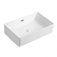 Sanitary Ware Ceramic Hand Art Wash Basin Bathroom Sink Rectangular Bathroom Vanity Counter Top Wash Basin