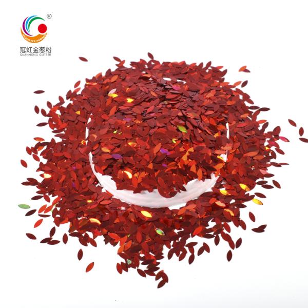 2.5mm Sliver Laser Holographic Chunky Glitter Powder For Craft Birthday Party Decoration