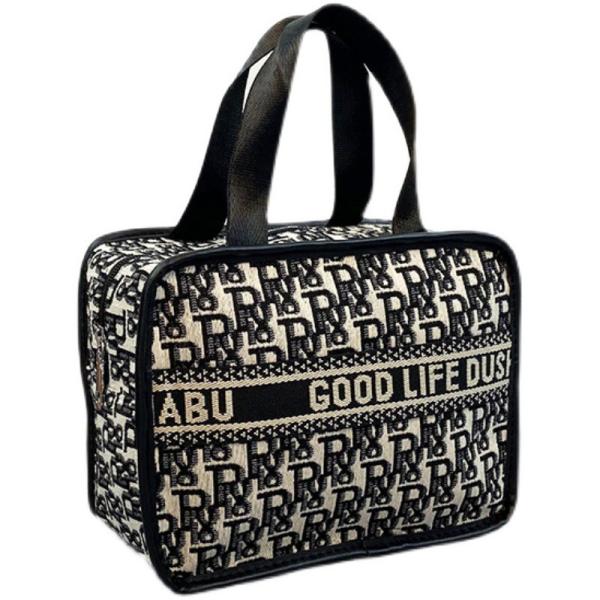 Amazon Cotton Fabric With Lining 210D Makeup Storage Case para viagens
