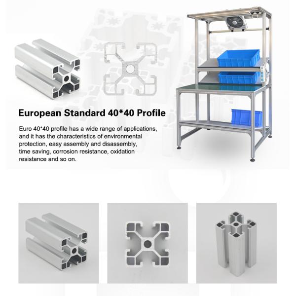 Квадратная структура V-слот Профиль Алюминия Промышленный 4040 Экструзионный Алюминиевый Профиль