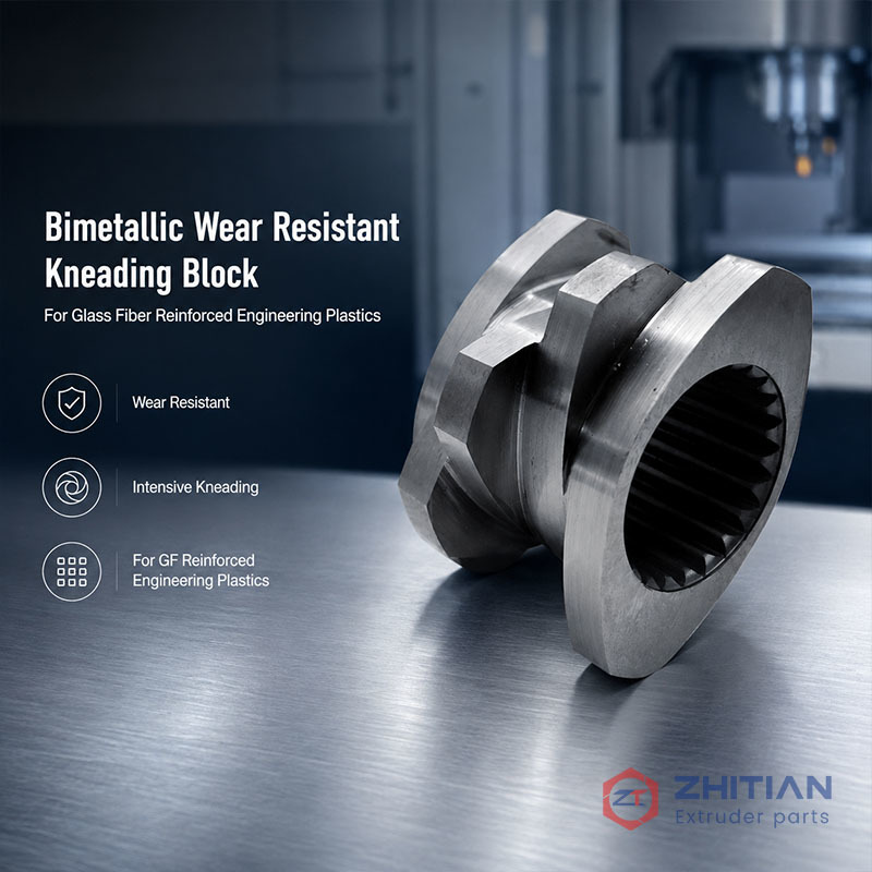 Wear Resistant Conveying Screw Element for Glass Fiber Reinforced PA, PC and PBT