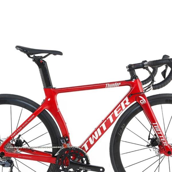 THUNDER Carbon Fiber Road Bike Carbon T800 RS 24 Speed Groupset Carbon Fiber Wheel