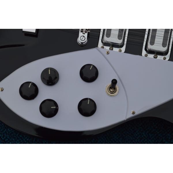 Musical instrument professional electric guitars rickenback guitar 12 string black solid body rickenback jazz guitar