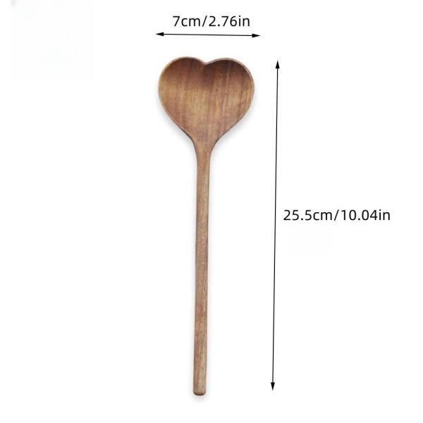 Eco-Friendly Disposable Coffee Stirrer Wooden Spoon Love Shape Japanese Kitchen Utensil
