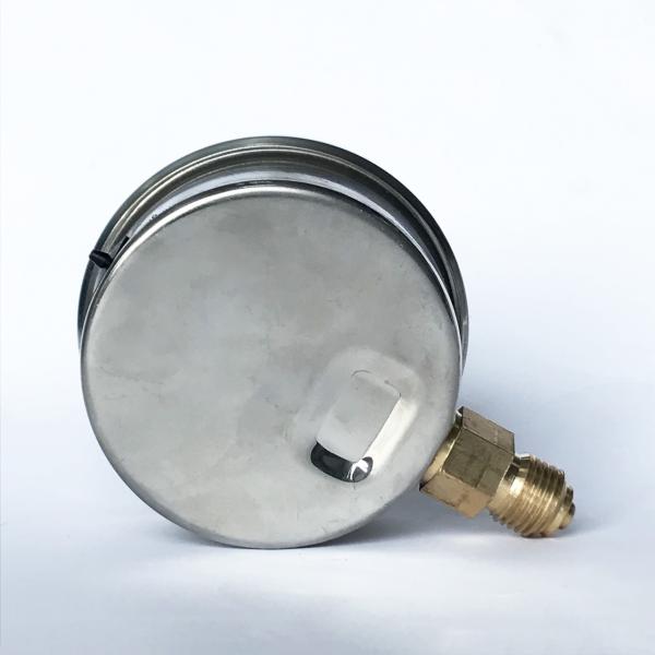 63mm 140 psi Boiler Manometer Bottom Brass Connection Stainless Steel Case Silicone Oil Filled Pressure Gauge