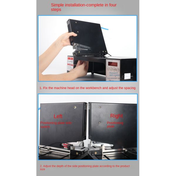 Fast Three-Head Induction Automatic Gas Electric Stapler Pneumatic Document Stapler for Blister Three-Nail Elevator