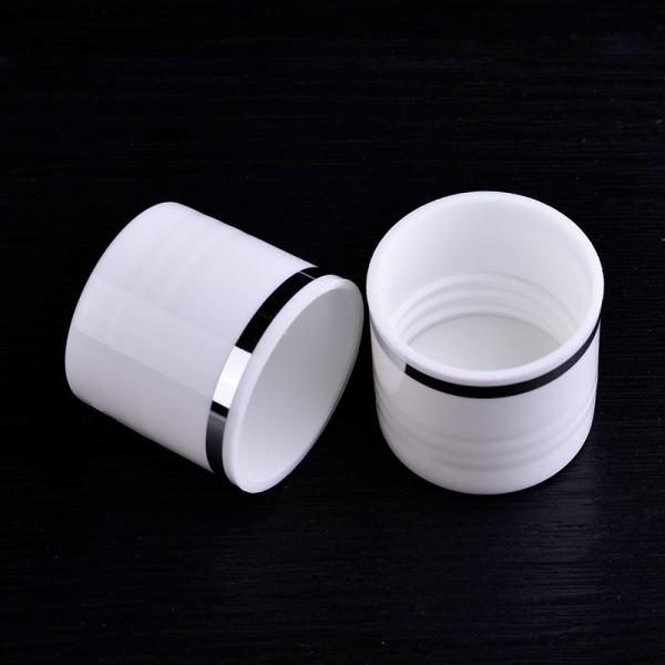 PP White Plastic Screw Cover Caps , 24/415 Continuous Thread Closure