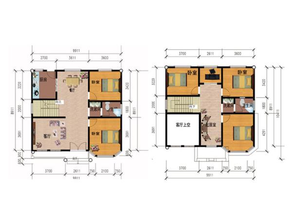 European Classic Villa Light Gauge Steel Truss Prefabricated House Villas 5 Bedroom