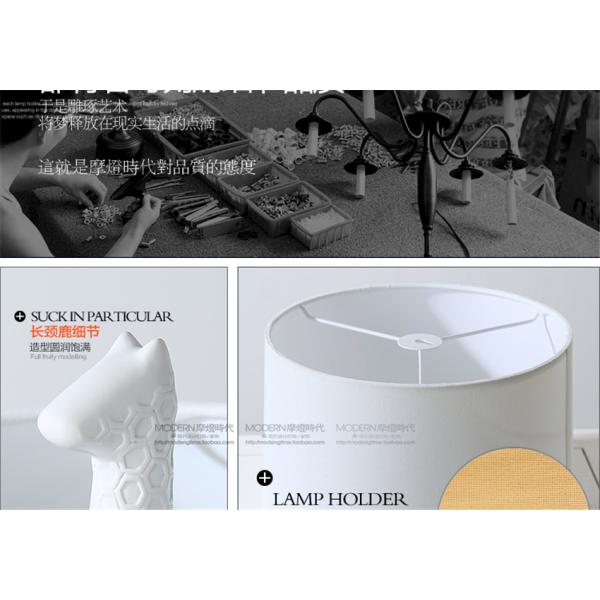 Cartoon white giraffe table lamps children's bedroom bedside giraffe table lamp(WH-MTB-41)