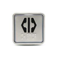 Piezas de ascensor 32.5mm Cuadrado Botones de control de ascensor Botón de empuje de ascensor para llamar LOP COP con Braille