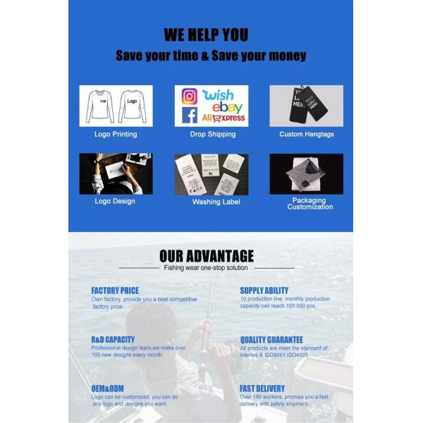 Unisex Practical Hooded Fishing Jersey , Polyester Tournament Fishing Apparel