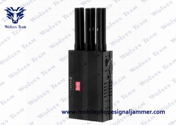 3G 4G Mobile Handheld Signal Jammer 250x75x34mm Dimension Easy Operation