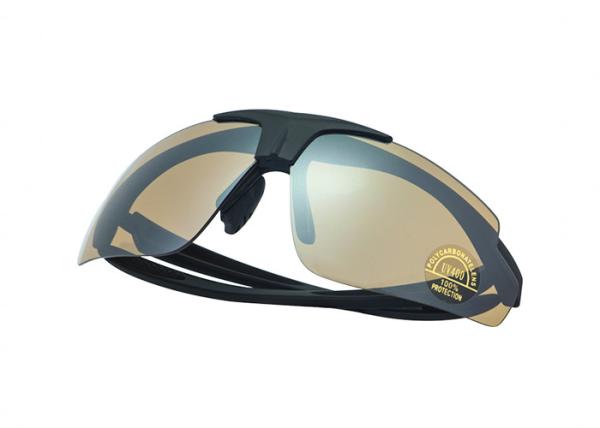 Outdoor Sports Tactical Safety Glasses Anti Glare UVA / UVB Removable Lenses Type