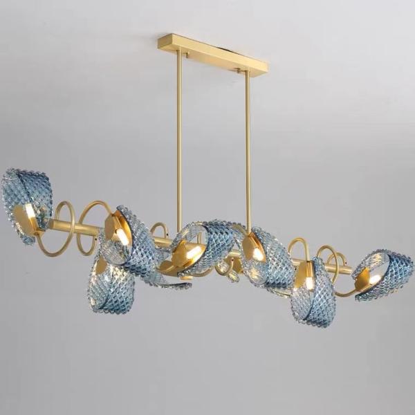 Luxury Hanging Fixture Firework Pendant Lights Led Lighting Modern Flower Glass Wall lamp