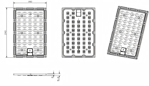 Wholesale 150W SMD 3030 Led PCB Board With 91% Transmittance Optics Array Lens
