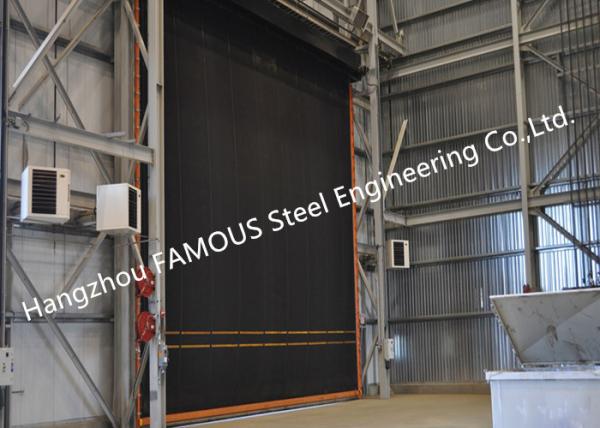 Extra-large Commercial Rubber Garage Doors Industrial-strength High Speed Roll Up Rubber Doors