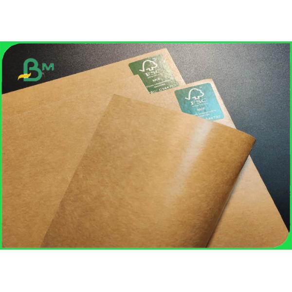 FDA Approved 160gsm + 10g Virgin Coated Brown kraft Paper Roll For Paper Cup