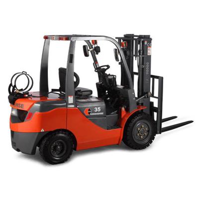 Goodsense Propane Forklift 3.5 Ton Epa Engine Lpg Gas Fuel Fork Lift 3-6 M Lifting Height Lpg Forklift Truck