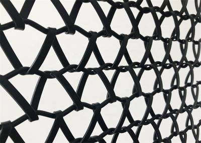 316l Stainless Steel Architectural Woven Mesh Metal Spiral For Exterior Facades