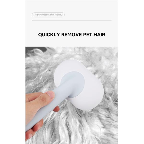 Hair Dematting Pin Comb Pet Grooming Kit Self Cleaning Slicker Brush Shedding Tool