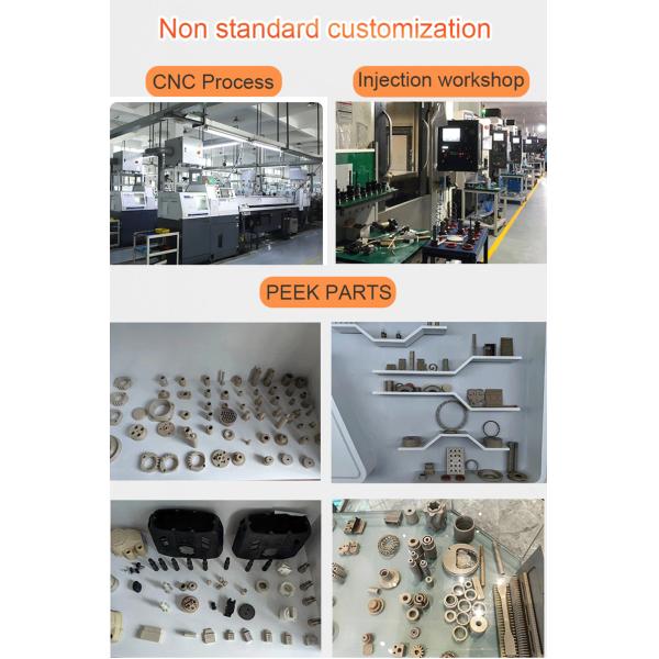 UL94 V-0 Glass Filled PEEK Rod Plastic High Strength For Electronics