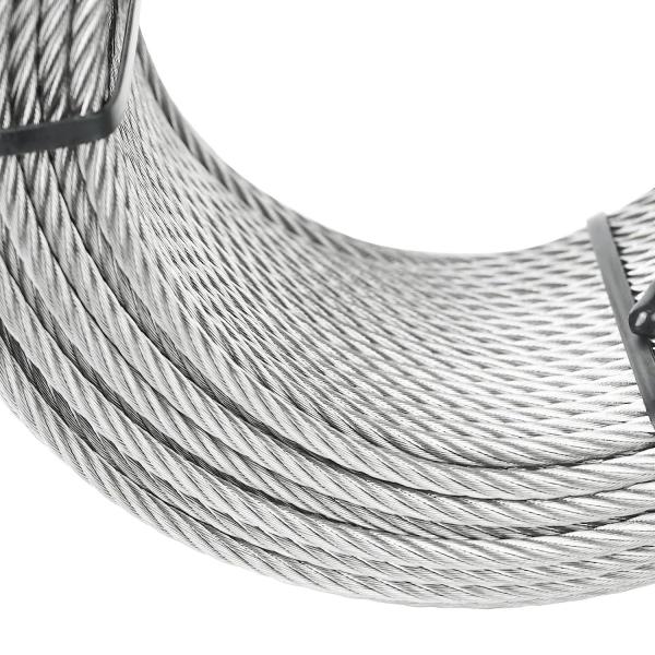 Non-coated 250FT Wire Rope Cable For Railing 7x7 7x19 1/8 Stainless Steel T316 Aircraft Deck Railing Cable