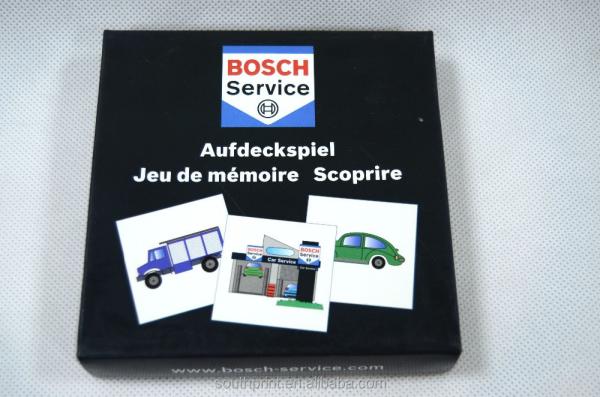 Des modèles personnalisés Voiture de transport Mémo éducatif Jeux de cartes pour les jeunes et les enfants en taille personnalisée