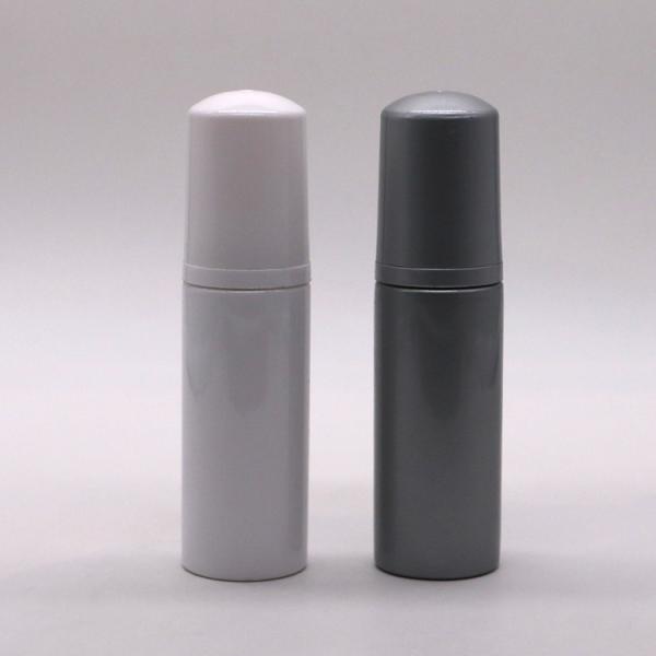 Embalagem de plástico Mini garrafa de viagem 50ml PET Mousse garrafa de espuma com logotipo personalizado
