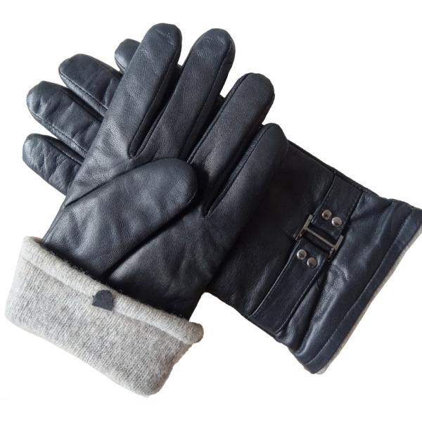 Customized Mens Soft Leather Gloves Plain Style Various Sze Colors Eco - Friendly