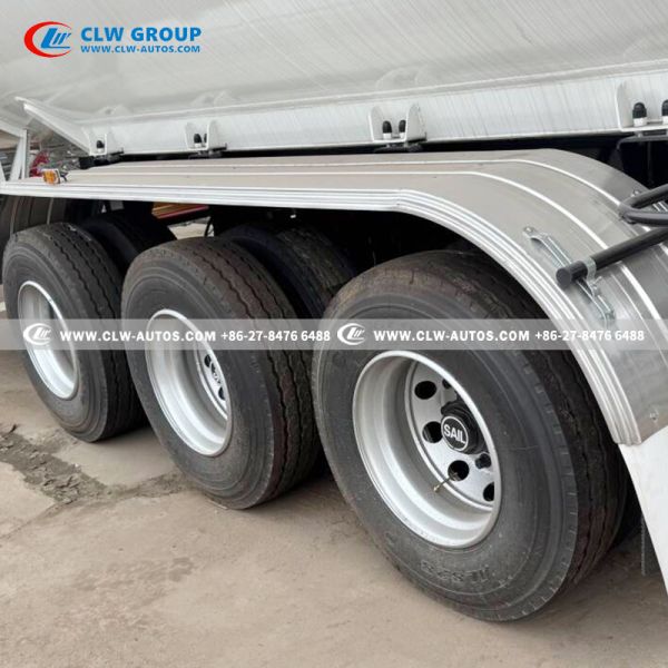 59.5CBM 3 Axle LPG Tank Semi Trailer For Nigeria