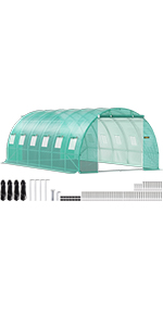 Heavy-Duty Poly Balcony Large Walk In Tunnel Plastic Greenhouse Tent For Winter Indoor Garden Winter PVC Mini