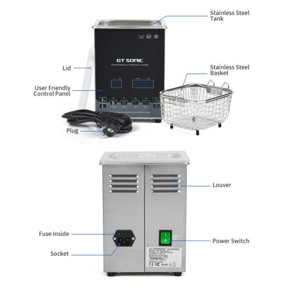сила ультразвукового уборщика компакта 40kHz 50W 2L регулируемая для Jelwery