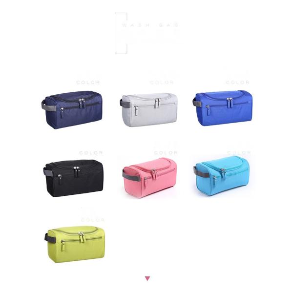 Barrel Shape Round Toiletry Bag Hanging Makeup Organizer Waterproof Travel